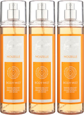 Designer Fragrances 3 Pack Moizelle Bundle - Women's Feminine Body Mist Spray Bottles - For Silky Soft, Beautifully Smelling Divine & Fresh Skin, Revitalizing, Hydrating - Great Gifts - 250ml