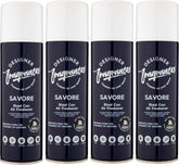 Designer Fragrances 4 Pack Savore Air Freshener Blast Cans - For Home & Vehicles – Natural Oils, Luxury Lasting Smell, Dry Mist Quick Release Spray – Deodorise & Neutralise Odours – 300ml