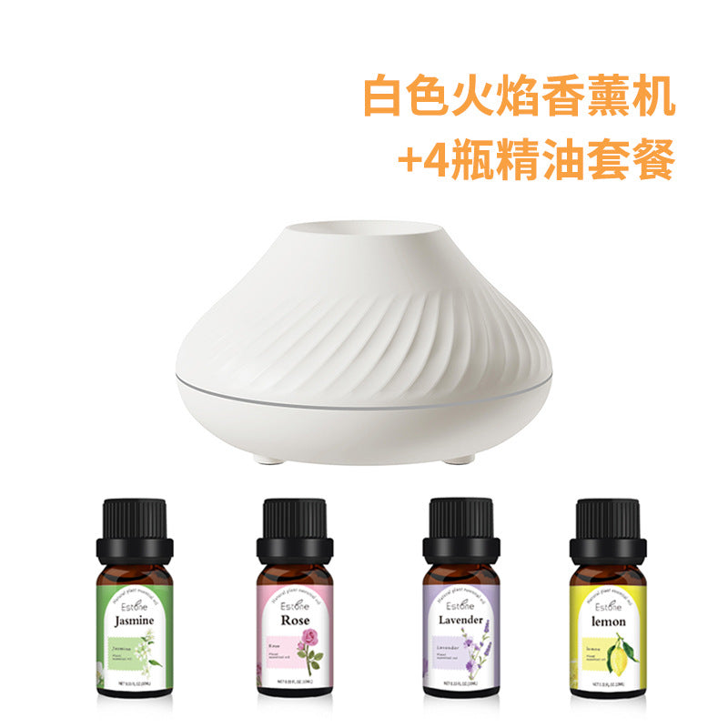 Optimize product title: 

3D Flame Aroma Diffuser with Colorful Air & USB Home Aromatherapy Humidifier - New Simulation Design - Get Me Products