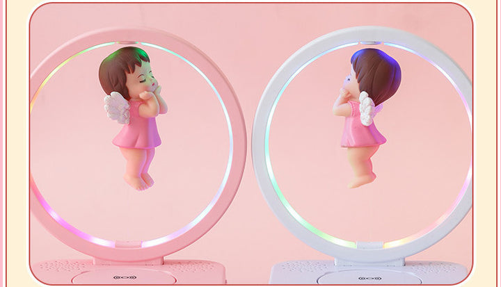 Angel Girl Magnetic Suspension Bluetooth Clock Speaker - Get Me Products