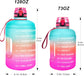 Gallon Water Bottle - 128 Oz, Leak Proof Lid with Time Markers for Gym