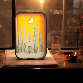 Woodcarving Light Creative Gift Minimalist Bedside Night Light Decoration Desktop Decoration Birthday Gift - Get Me Products