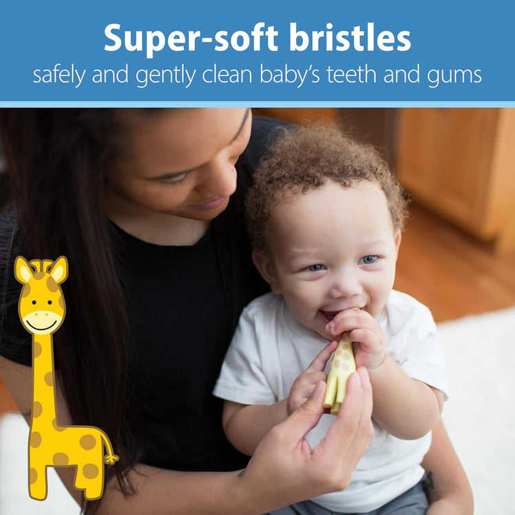 Infant-To-Toddler Training Toothbrush, Giraffe, 0-3 Years
