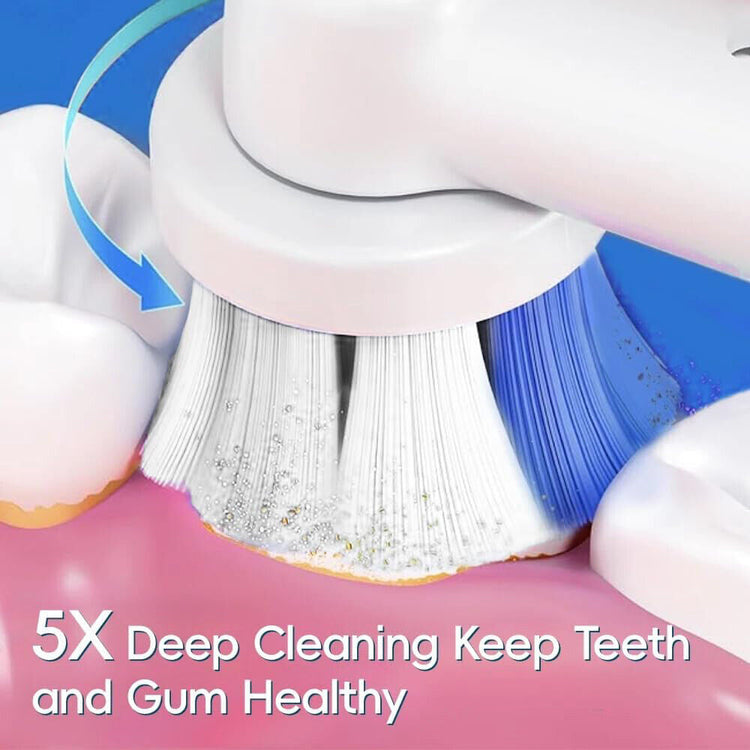 Toothbrush Electric Rechargeable Pro Rotating Brush Heads Timer Modes USB - Get Me Products