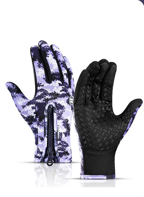 Winter Gloves Touch Screen Riding Motorcycle Sliding Waterproof Sports Gloves With Fleece - Get Me Products