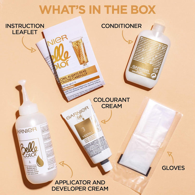 Belle Color Brown Hair Dye Permanent, Natural Looking Hair Colour, up to 100% Grey Coverage - 5 Natural Brown Pack of 3