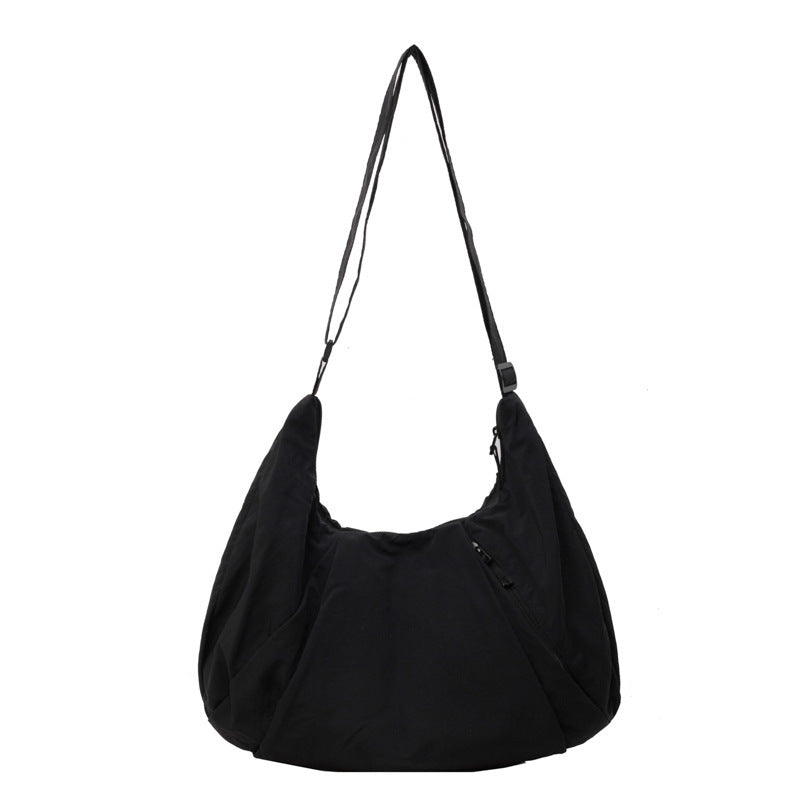 Pleated Messenger Bag Large Capacity Artistic Simple Fashion for Wpmen - Get Me Products