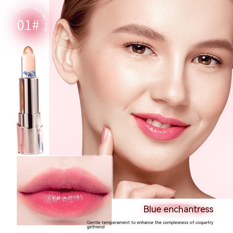 Flower Crystal Essence Oil Temperature Change Lipstick Moisturizing - Get Me Products