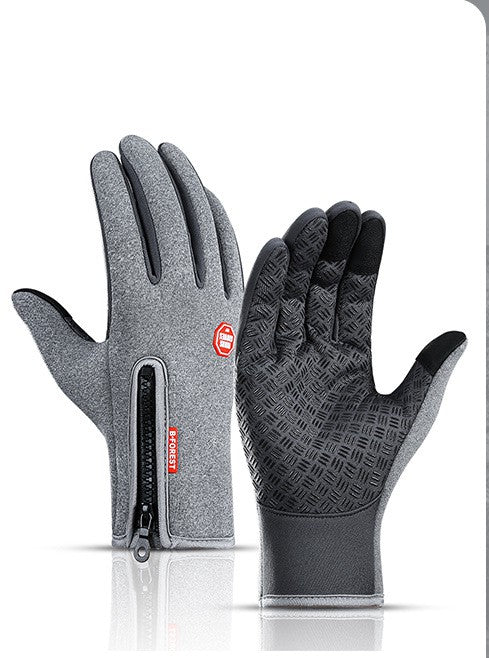 Winter Gloves Touch Screen Riding Motorcycle Sliding Waterproof Sports Gloves With Fleece - Get Me Products