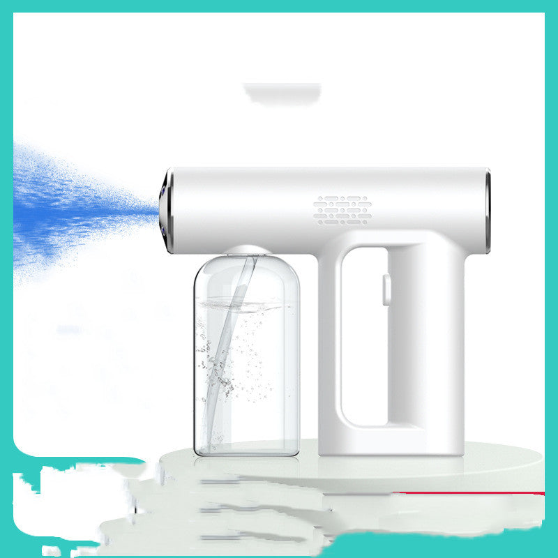 Electric Sanitizer Sprayer Handheld Blue Light Nano Steam Disinfection Spray Gun Home Car Wireless USB Humidifier Atomizer Get Me Products
