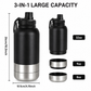 2 Pack Pet Travel Water Bottles Portable Dog Drinking Bottle Black & Green