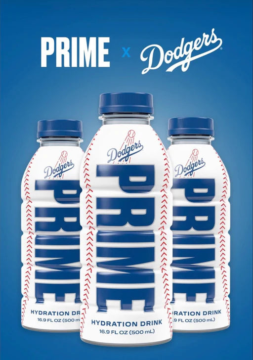 3 x LA Dodgers Prime Hydration Sports Drink by Logan Paul & KSI - 500ml Bottle - Get Me Products