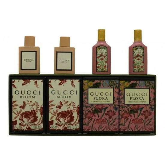 Gucci Miniature Gift Set 2 x 5ml Bloom EDP + 2 x 5ml Flora EDP