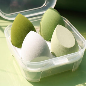 4pcs Makeup Blender Cosmetic Puff Makeup Sponge with Storage Box Foundation Powder Sponge Beauty Tool Women Make Up Accessories - Get Me Products