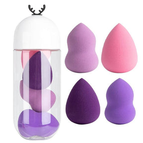 4pcs Makeup Blender Cosmetic Puff Makeup Sponge with Storage Box Foundation Powder Sponge Beauty Tool Women Make Up Accessories - Get Me Products