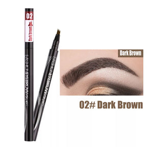 Waterproof Natural Eyebrow Pen Four-claw Eye Brow Tint Makeup three Colors Eyebrow Pencil Brown Black Grey Brush Cosmetics - Get Me Products