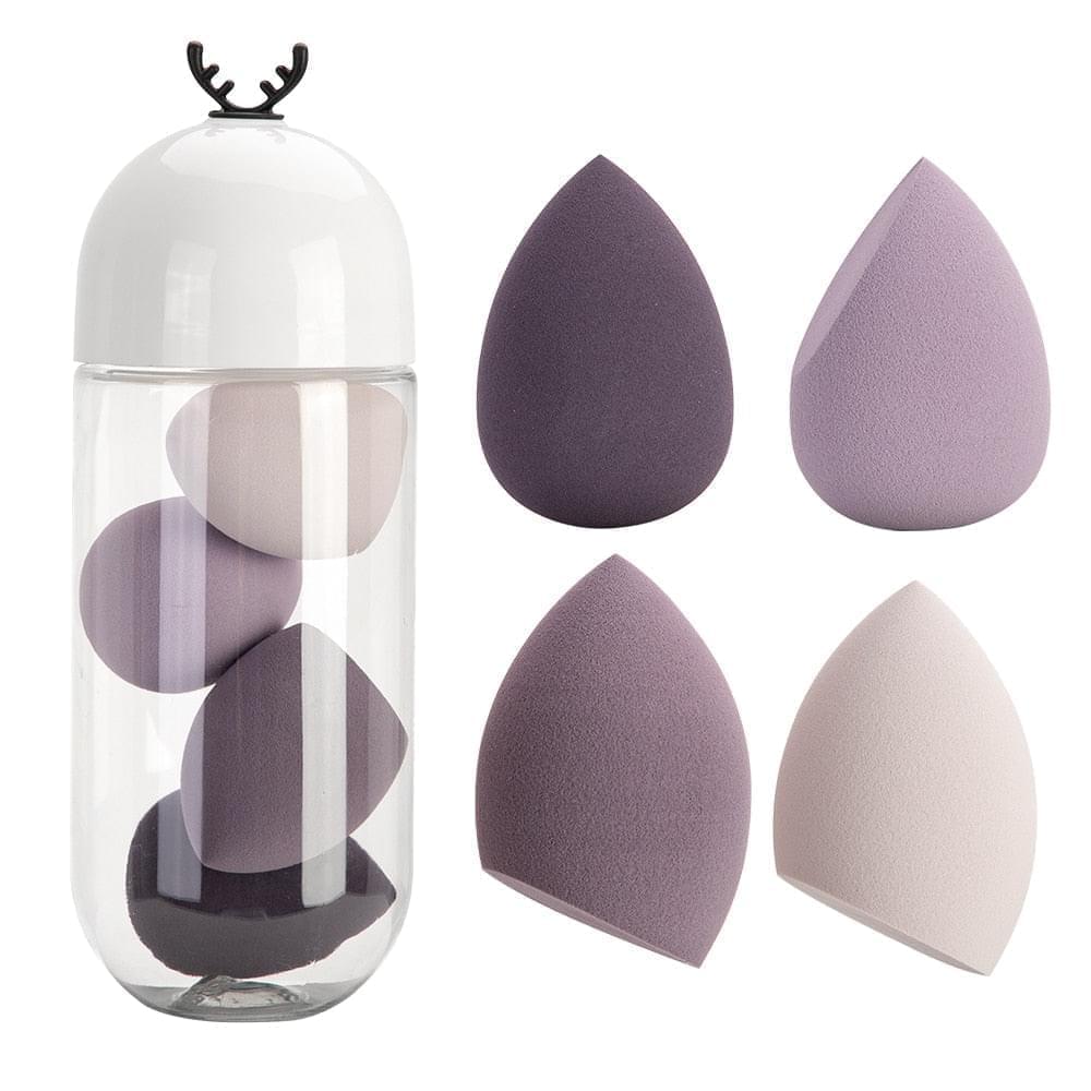 4pcs Makeup Blender Cosmetic Puff Makeup Sponge with Storage Box Foundation Powder Sponge Beauty Tool Women Make Up Accessories - Get Me Products