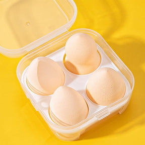 4pcs Makeup Blender Cosmetic Puff Makeup Sponge with Storage Box Foundation Powder Sponge Beauty Tool Women Make Up Accessories - Get Me Products