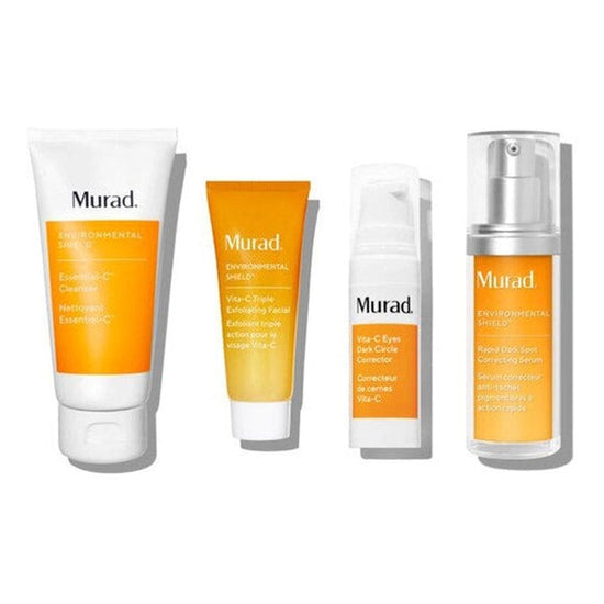 Murad The Derm Report Getting That Post-Facial Glow Gift Set 60ml Cleaner + 30ml Dark Spot Correcting Serum + 10ml Face Exfoliator + 5ml Eye Dark Circle Corrector
