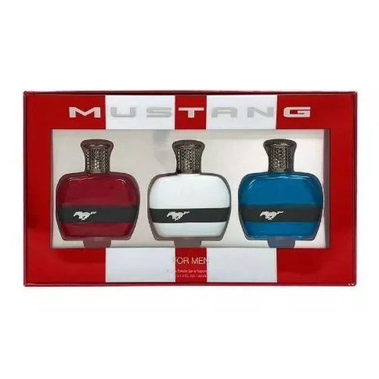 Mustang Gift Set 30ml Red EDT + 30ml White EDT + 30ml Blue EDT