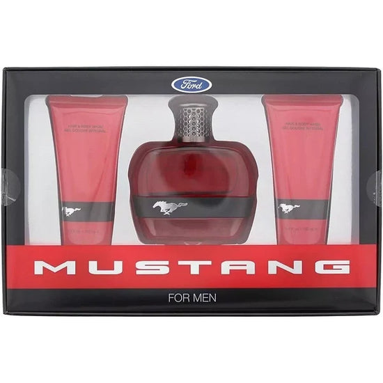 Mustang Red Gift Set 100ml EDT + 100ml Aftershave Balm + 100ml Body Wash