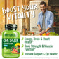 NATURELO Mens Multivitamins – One Daily Multivitamin for Men with Organic Whole Foods & High-Absorption Nutrients | Non-GMO, 240 Veggie Capsules