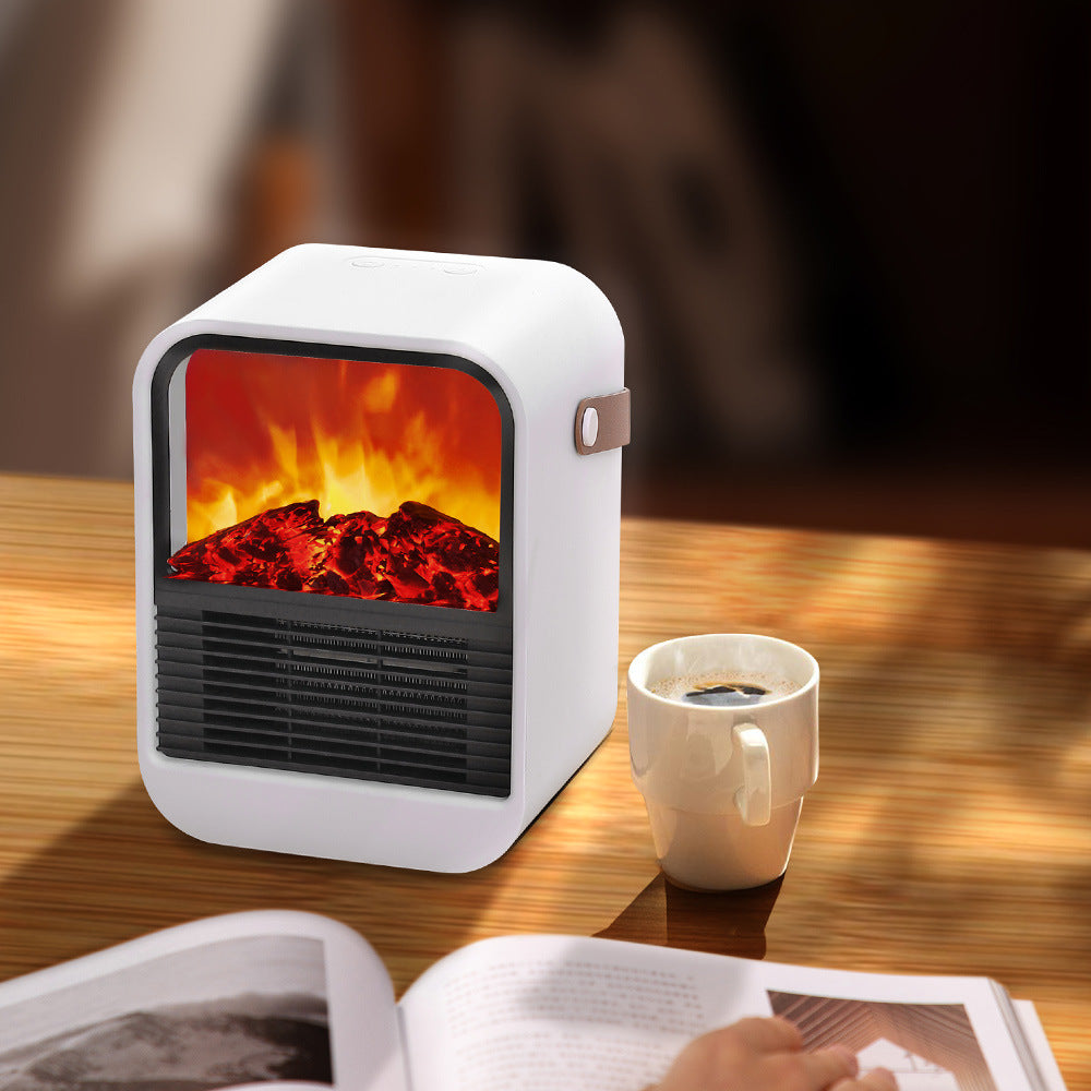 2023 New N7 Flame Mountain Desktop Warmer Small Home Portable Mini Heater Office Atmosphere