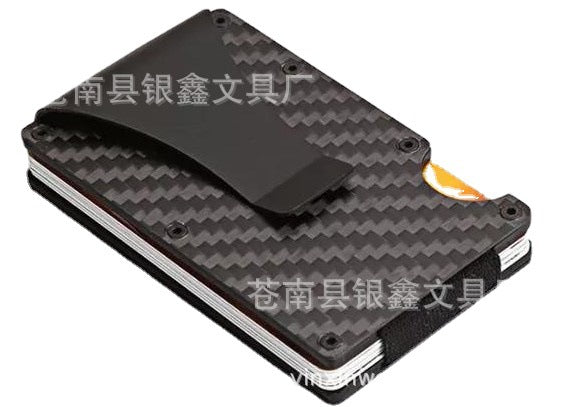 Carbon Fiber Men's Card Holder and Wallet with Stainless Steel Card Holder - Get Me Products