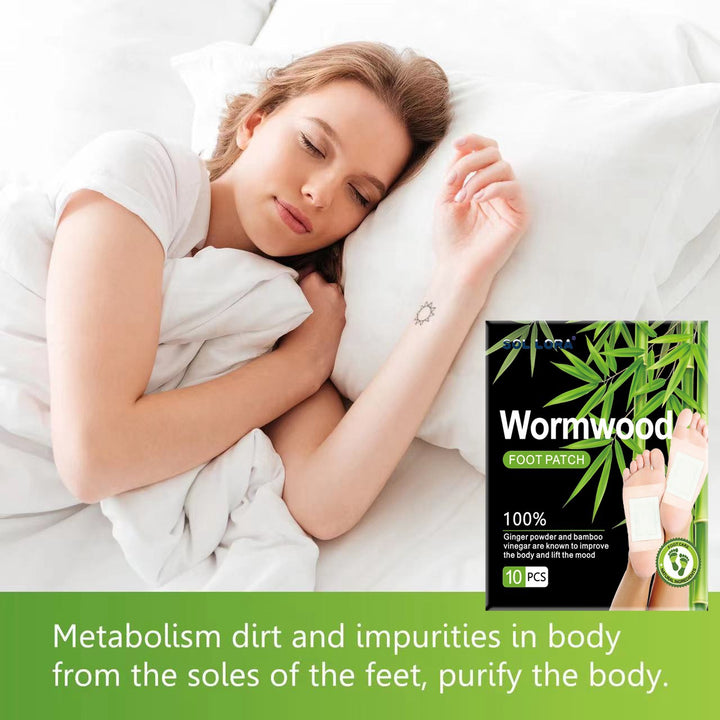 Wormwood Foot Patch, Sleep Feel Better, Ginger Foot Pads for Relaxation, Relieve Stress and Pain - Get Me Products