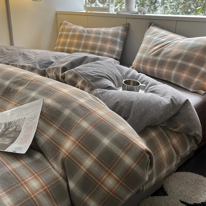 Set Washed Nordic Modern Bedroom Bed Sheet Hotel - Get Me Products