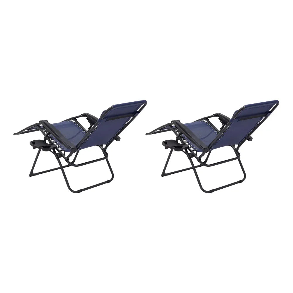 New Outdoor Zero Gravity Chair Lounger 2 Pack - GreyOutdoor Portable Foldable Chair - Get Me Products