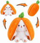 Pack of 2 Unzip Bunny Plush Toys Orange & Pink