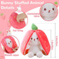 Pack of 2 Unzip Bunny Plush Toys Orange & Pink