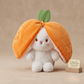 Pack of 2 Unzip Bunny Plush Toys Orange & Pink