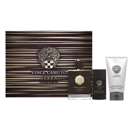 Vince Camuto Terra Extreme Gift Set 100ml EDP + 150ml Shower Gel + 75ml Deodorant Stick