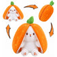 Easter Bunny Stuffed Animal, Carrot Bunny Plush Turn Into Rabbit Fruit Doll
