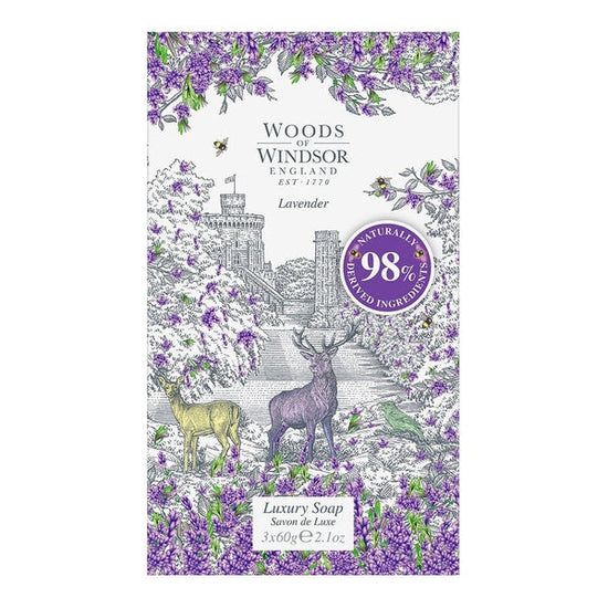 Woods of Windsor Lavender Soap 3 x 60g