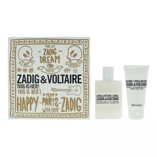 Zadig & Voltaire This is Her Gift Set 50ml EDP + 50ml Body Lotion