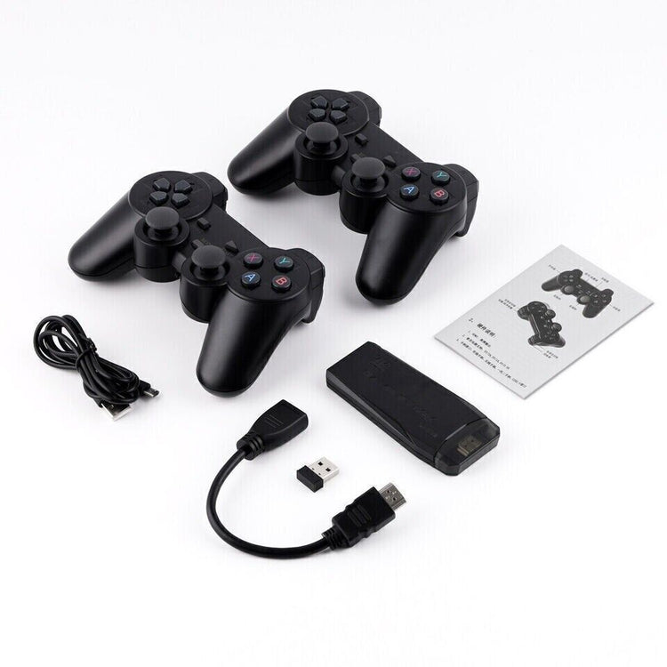 4K HDMI Retro Game Stick Console Plug Play 20000- Games 2 Wireless Controllers - Get Me Products