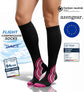 Compression Socks for Women and Men - Seamless Toe, Padded Heel and Sole