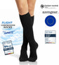 Compression Socks for Women & Men (20-30 mmHg) Knee-High Flight Socks, Calf Support for Travel, Running - Seamless Toe, Padded Heel and Sole