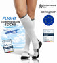 Compression Socks for Women & Men (20-30 mmHg), Knee-High Flight Socks