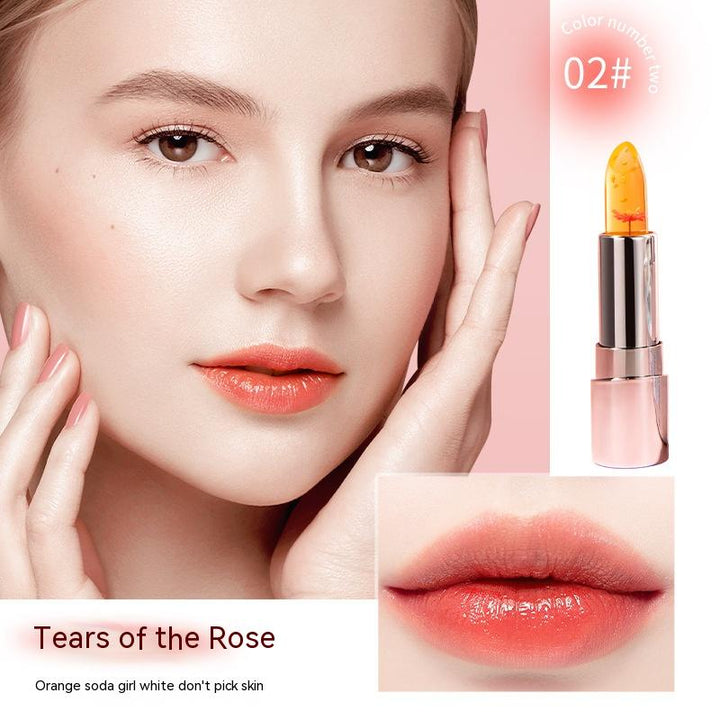 Flower Crystal Essence Oil Temperature Change Lipstick Moisturizing - Get Me Products