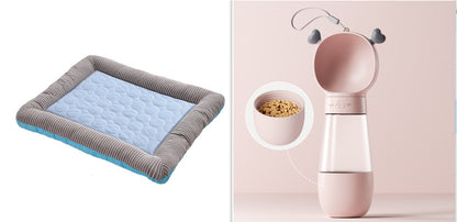Pet Cooling Pad Bed For Dogs Cats Puppy Kitten Cool Mat Pet Blanket Ice Silk Material Soft For Summer Sleeping Blue Breathable - Get Me Products