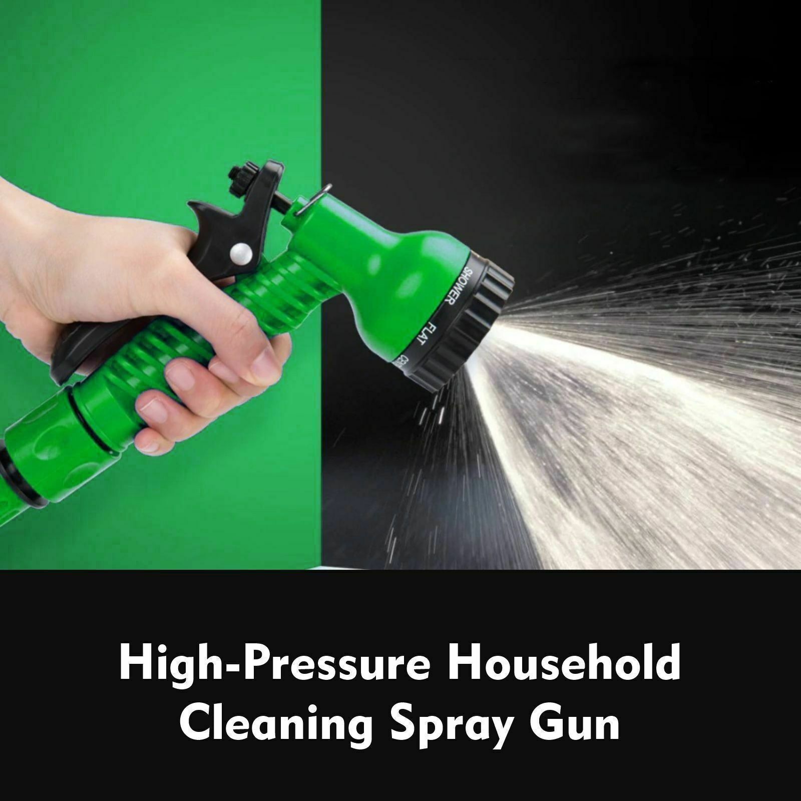 7Function Spray Nozzle 100FT Water Hose Gun Multi Pattern Garden Adjustable Mist - Get Me Products