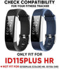 Veryfitpro Id115Plus HR Replacement Bands for Veryfit Pro Id115Plus HR Fitness Tracker Smart Watch