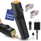 Bell+Howell Vacutrim Cordless Beard Trimmer – Built-In Vacuum, 20-Setting Dial