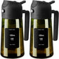 Olive Oil Dispenser and Sprayer, 16Oz/470Ml Glass Light-Proof Pour Bottle, Kitchen Gadgets Accessories for Air Fryer, Cooking, Salad, and BBQ