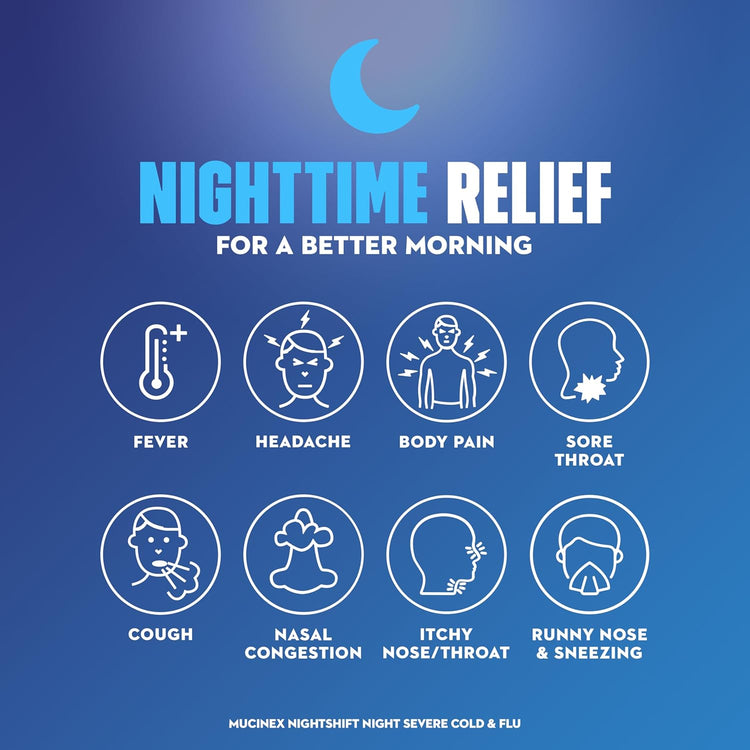 Fast-Max Day Cold and Flu & Nightshift Night Severe Cold and Flu Medicine for Adults, Day/Night Combo Pack for Fever, Sore Throat Relief, Decongestant, Cough & Cold Medicines, 40 Caplets