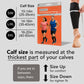 Calf Support Compression Sleeves for Shin Splints (20-30 mmHg / Class 2) (Pair)